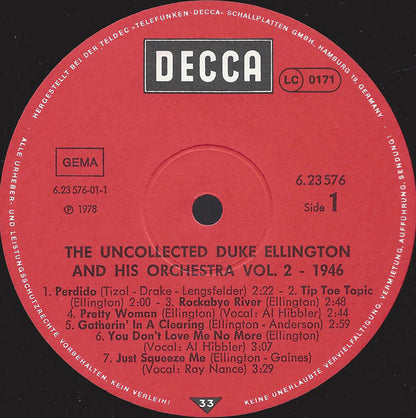 Duke Ellington And His Orchestra : The Uncollected Duke Ellington And His Orchestra Volume 2 - 1946 (LP, Album)