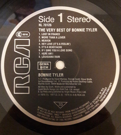 Bonnie Tyler : The Very Best Of (LP, Comp)