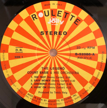 Count Basie Orchestra : The Legend - From The Pen Of Benny Carter (LP, Album)