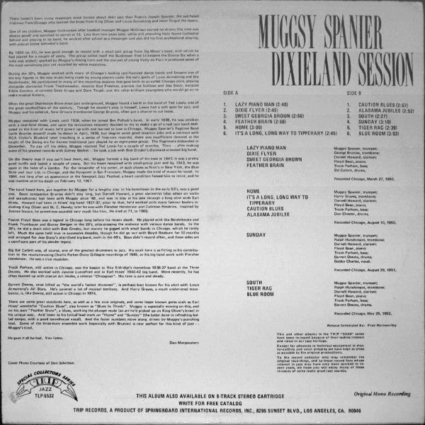 Muggsy Spanier : Dixieland Session 1950 (LP, Album, Mono, RE)