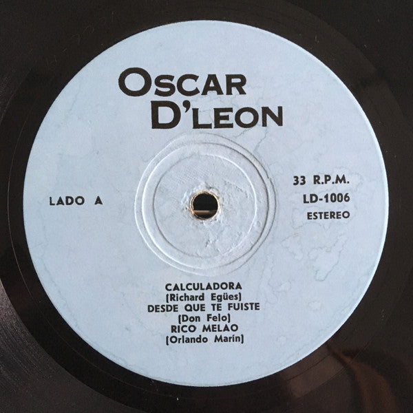 Oscar D'Leon Y Su Orquesta : ...Con Dulzura (LP, Album)