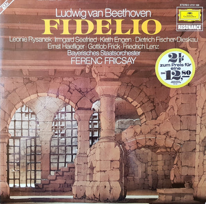 Ludwig van Beethoven, Leonie Rysanek • Irmgard Seefried • Kieth Engen • Dietrich Fischer-Dieskau • Ernst Haefliger • Gottlob Frick • Friedrich Lenz, Bayerisches Staatsorchester, Ferenc Fricsay : Fidelio (2xLP, RE, Gat)