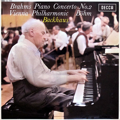 Johannes Brahms, Wiener Philharmoniker, Karl Böhm, Wilhelm Backhaus : Piano Concerto No.2 (LP)