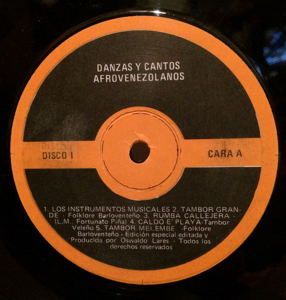 Various : Danzas Y Cantos Afrovenezolanos (2xLP)