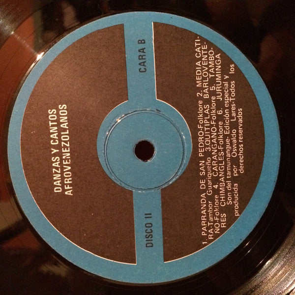 Various : Danzas Y Cantos Afrovenezolanos (2xLP)
