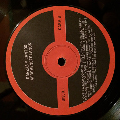 Various : Danzas Y Cantos Afrovenezolanos (2xLP)