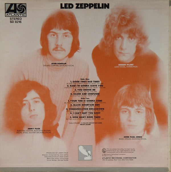 Led Zeppelin : Led Zeppelin (LP, Album, PR )