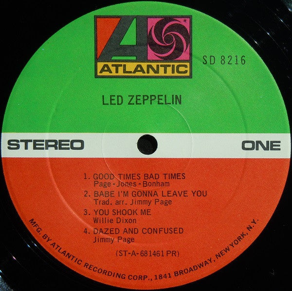 Led Zeppelin : Led Zeppelin (LP, Album, PR )