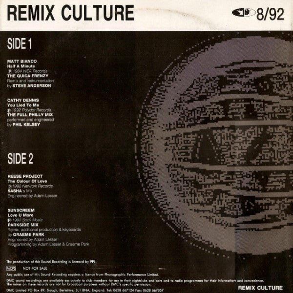 Various : Remix Culture 8/92 (12")