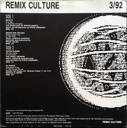 Various : Remix Culture 3/92 (12")