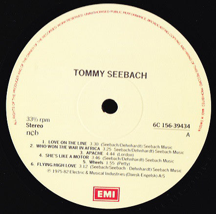 Tommy Seebach : Tommy Seebach (2xLP, Comp)