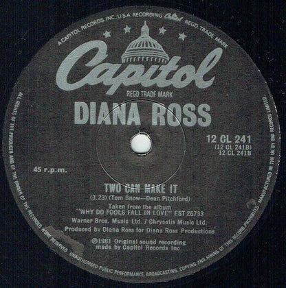 Diana Ross : Work That Body (12", Single)