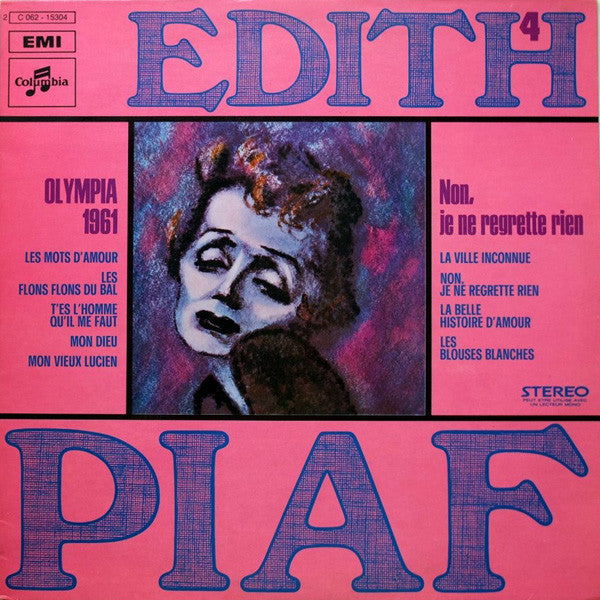 Edith Piaf : Olympia 1961 - Non, Je Ne Regrette Rien - Vol. 4 (LP)