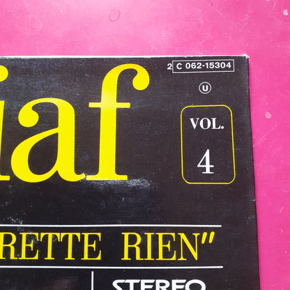 Edith Piaf : Olympia 1961 - Non, Je Ne Regrette Rien - Vol. 4 (LP)