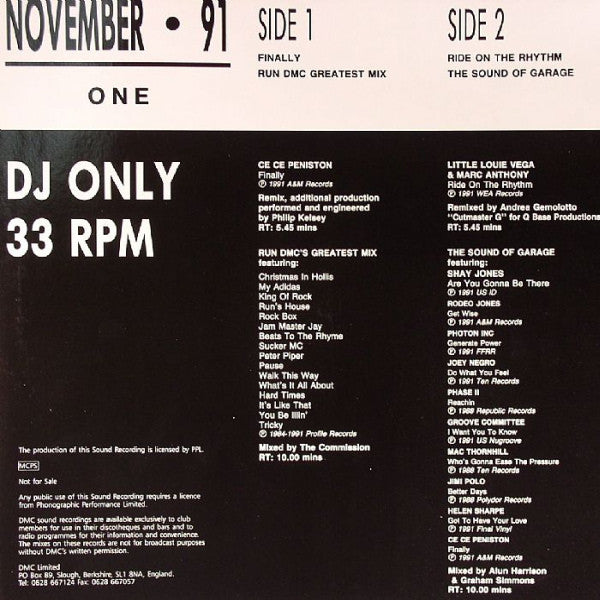 Various : November • 91 (One) (12")