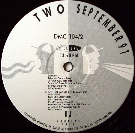 Various : September • 91 (Two) (12", P/Mixed)