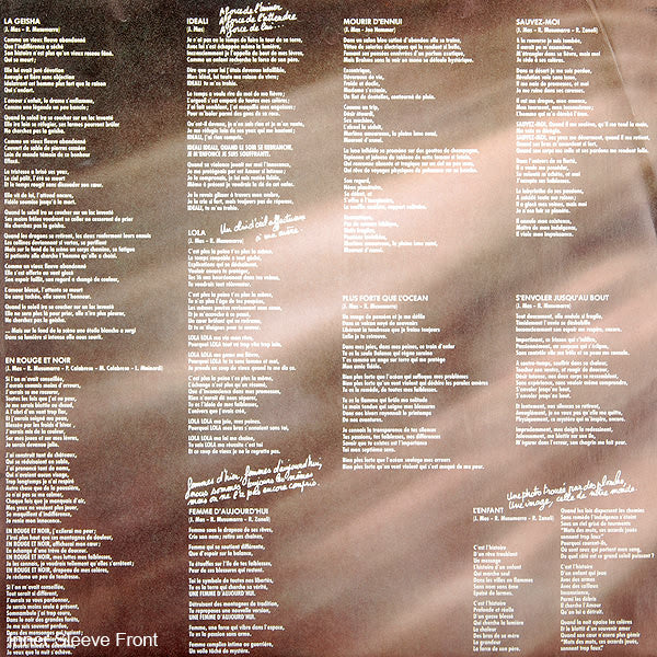 Jeanne Mas : Femmes D'aujourd'hui (LP, Album, RP)