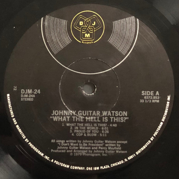 Johnny Guitar Watson : What The Hell Is This? (LP, Album, PRC)