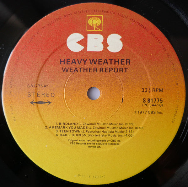 Weather Report : Heavy Weather (LP, Album)