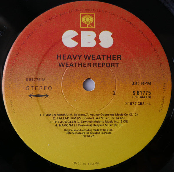 Weather Report : Heavy Weather (LP, Album)