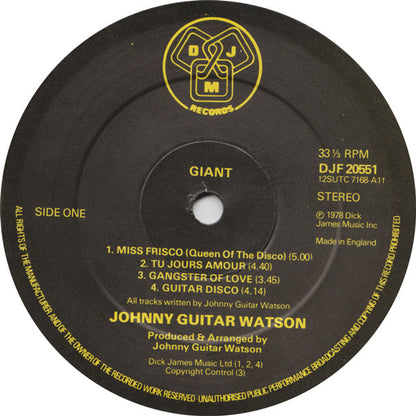 Johnny Guitar Watson : Giant (LP, Album)