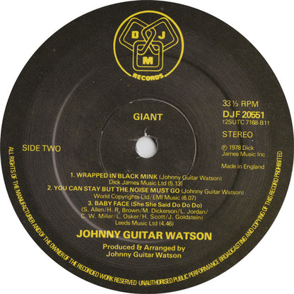 Johnny Guitar Watson : Giant (LP, Album)