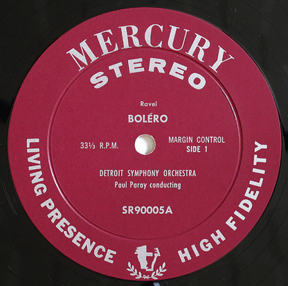 Maurice Ravel / Emmanuel Chabrier, Detroit Symphony Orchestra, Paul Paray : Bolero / Ma Mere L'Oye / Bourree Fantasque (LP)