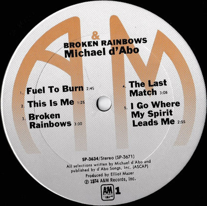 Mike D'Abo : Broken Rainbows (LP, Album)