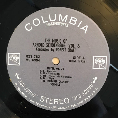 Arnold Schoenberg Conducted By Robert Craft : The Music Of Arnold Schoenberg Vol. VI (2xLP + Box)