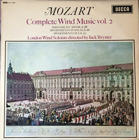 Wolfgang Amadeus Mozart, London Wind Soloists Directed By Jack Brymer : Complete Wind Music Vol. 2 (LP, RP)