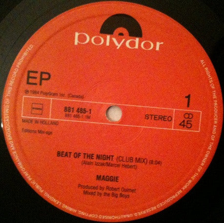 Maggie : Beat Of The Night (12")