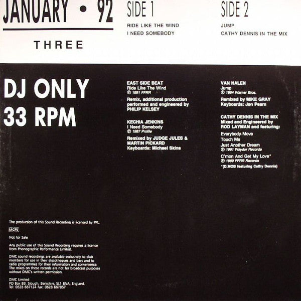 Various : January 92 - Three (12")