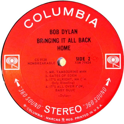 Bob Dylan : Bringing It All Back Home (LP, Album, RP, 2nd)