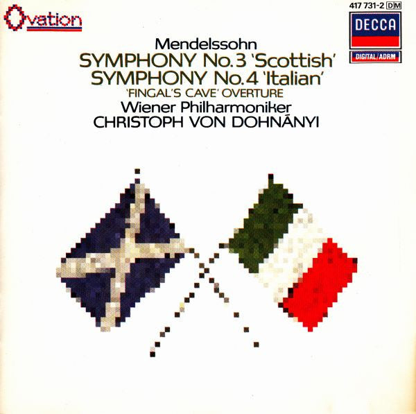 Felix Mendelssohn-Bartholdy : Wiener Philharmoniker, Christoph Von Dohnányi : Symphony No.3 'Scottish' / Symphony No.4 'Italian' / 'Fingal's Cave' Overture (CD, Comp, RM)