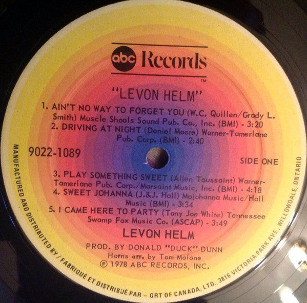 Levon Helm : Levon Helm (LP, Album)