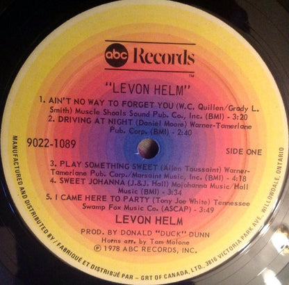 Levon Helm : Levon Helm (LP, Album)