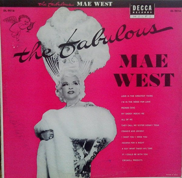 Mae West : The Fabulous Mae West (LP, Album, Mono)