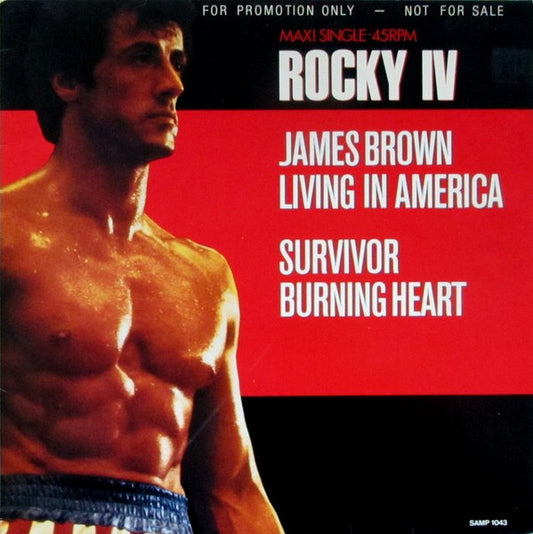 James Brown, Survivor : Living In America / Burning Heart (12", Promo)