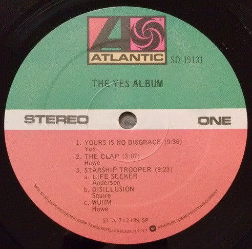 Yes : The Yes Album (LP, Album, RE, RP, Spe)