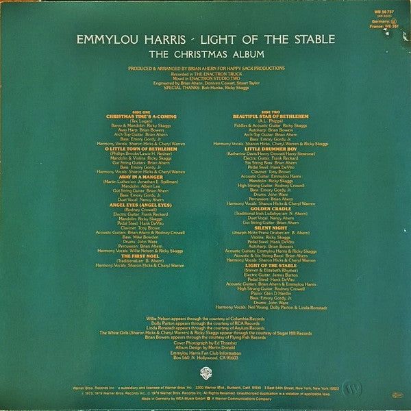 Emmylou Harris : Light Of The Stable (LP, Album)