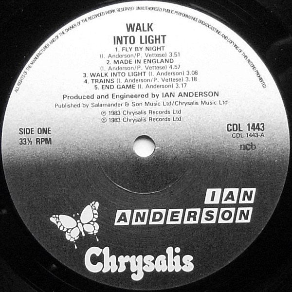 Ian Anderson : Walk Into Light (LP, Album)