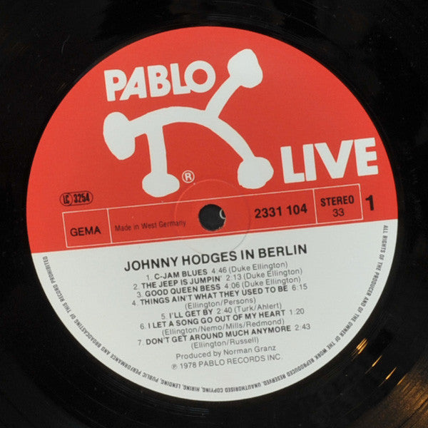 Johnny Hodges : At The Sportpalast, Berlin (2xLP, Album, Gat)
