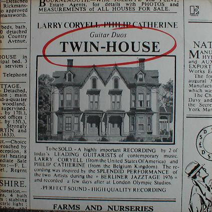 Larry Coryell - Philip Catherine : Twin-House (LP, Album, SP )