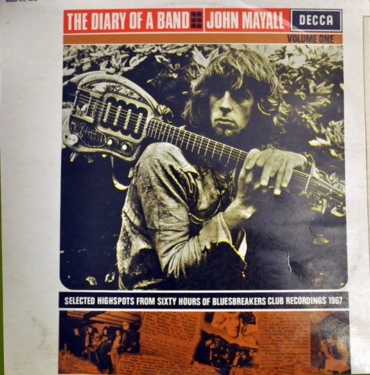 John Mayall : The Diary Of A Band Volume One (LP, Album, RP)