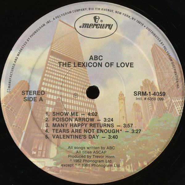 ABC : The Lexicon Of Love (LP, Album, 53 )