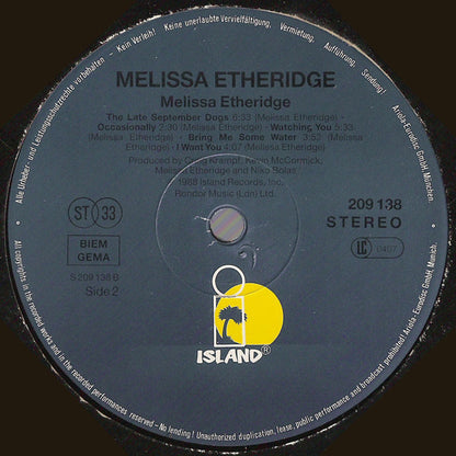 Melissa Etheridge : Melissa Etheridge (LP, Album)