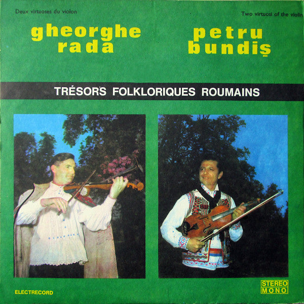 Gheorghe Rada / Petru Bundiș : Deux Virtuoses Du Violon = Two Virtuosi Of The Violin (LP)
