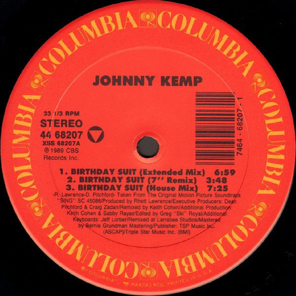 Johnny Kemp : Birthday Suit (12", Single)