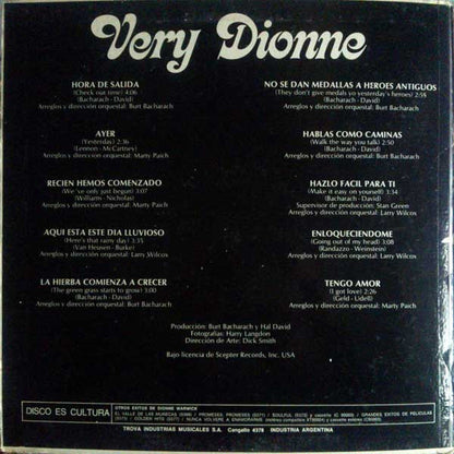 Dionne Warwick : Very Dionne (LP, Album, Gat)