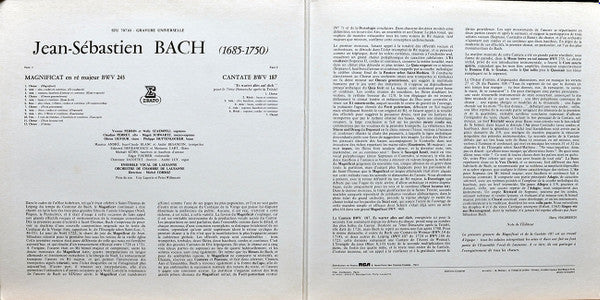 Johann Sebastian Bach, Michel Corboz : Magnificat, Cantate BWV 187 (LP, Album)